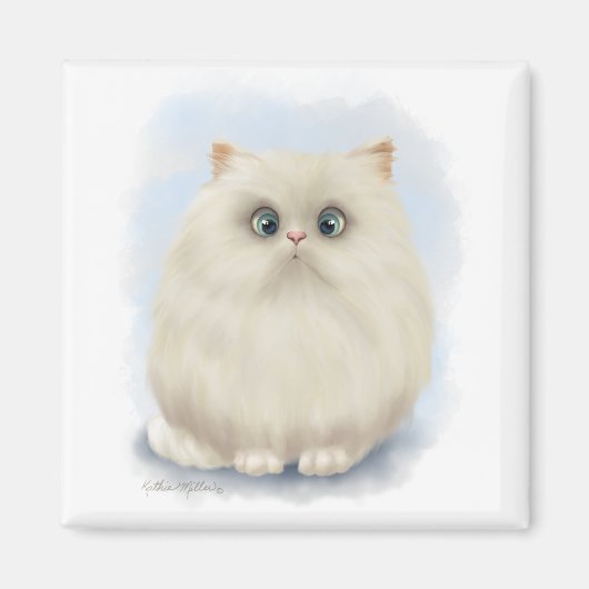 Aimant Dessin animé de chat persan (Devant)
