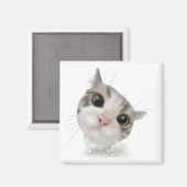 Aimant Dessin animé de chaton tabby mignon (Recto/Verso)