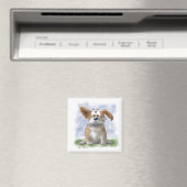 Aimant Dessin animé de Corgi mignon (In Situ (Lave-vaisselle))