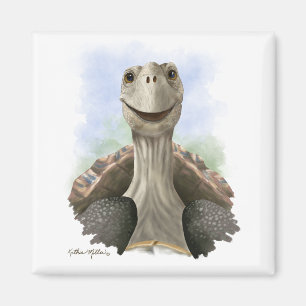 Aimant Dessin animé de tortue amusant
