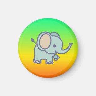 Aimant Dessin animé d'éléphant bébé mignon-47767