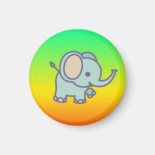 Aimant Dessin animé d'éléphant bébé mignon-47767 (Devant)