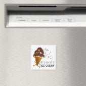 Aimant Dessin animé drôle de manque de glace (In Situ (Lave-vaisselle))