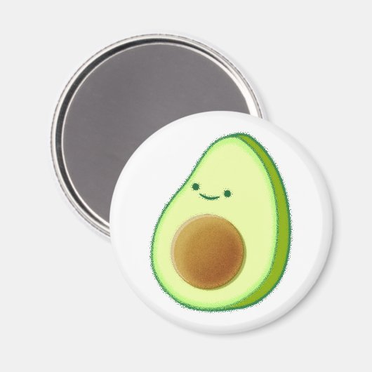 Aimant Dessin Avocado mignon (Recto/Verso)