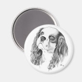 Aimant Dessin Cavalier King Charles (Recto/Verso)