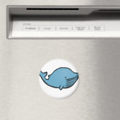 Aimant Dessin de baleine bleue (In Situ (Lave-vaisselle))