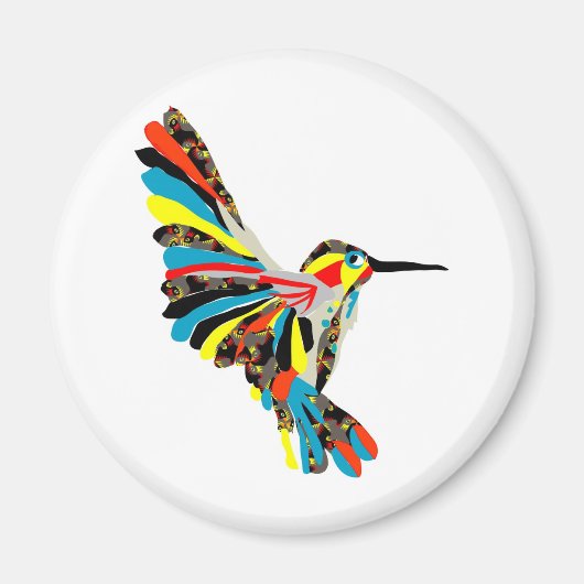 Aimant dessin de colibri (Devant)