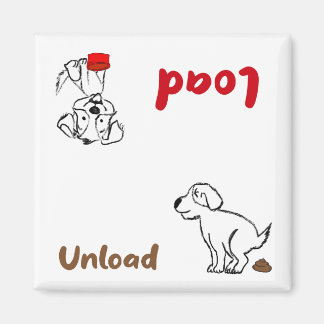 Aimant Dessin de dessin, chargement et déchargement du la