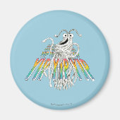 Aimant Dessin de dessin de Yip Yips B&W (Devant)