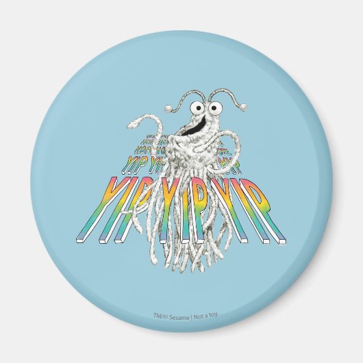 Aimant Dessin de dessin de Yip Yips B&W (Devant)