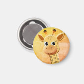 Aimant Dessin de Giraffe Bébé mignonne (Recto/Verso)