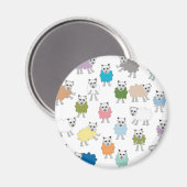 Aimant Dessin de mouton coloré (Recto/Verso)