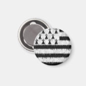 Aimant Dessin de peinture à l'huile bretonne (Recto/Verso)