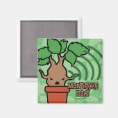 Aimant Dessin de personnage de mandragore hurlante de des (Recto/Verso)