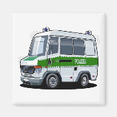 Aimant Dessin de police Van (Devant)