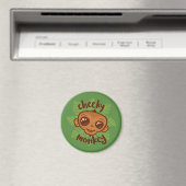 Aimant Dessin de primate de singe mignon (In Situ (Lave-vaisselle))