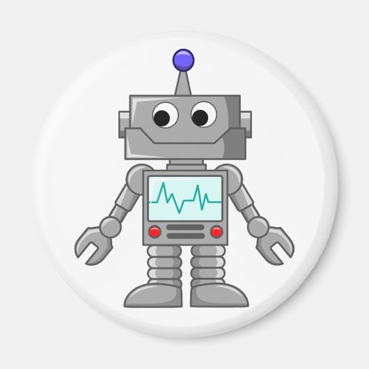 Aimant dessin de robot (Devant)