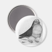 Aimant Dessin d'encre de chou chinois (Recto/Verso)