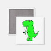 Aimant Dessin Dinosaure Vert (Recto/Verso)