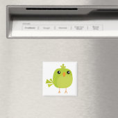 Aimant Dessin d'oiseau vert (In Situ (Lave-vaisselle))
