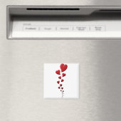 Aimant Dessin du coeur, Cadeau de la Saint Valentin, Cade (In Situ (Lave-vaisselle))