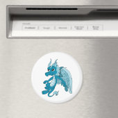 Aimant Dessin du Dragon Bleu (In Situ (Lave-vaisselle))