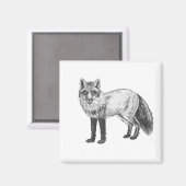Aimant Dessin Fox (Recto/Verso)