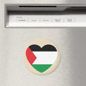 Aimant dessin graphique du pavillon de palestine mignon (In Situ (Lave-vaisselle))