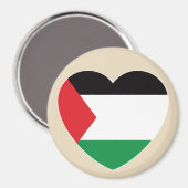 Aimant dessin graphique du pavillon de palestine mignon (Recto/Verso)