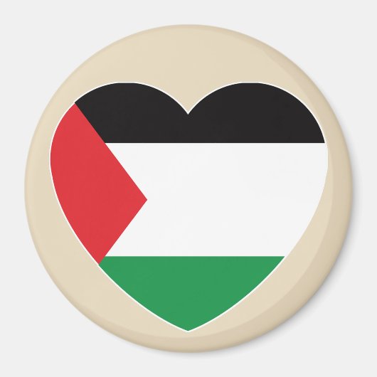 Aimant dessin graphique du pavillon de palestine mignon (Devant)