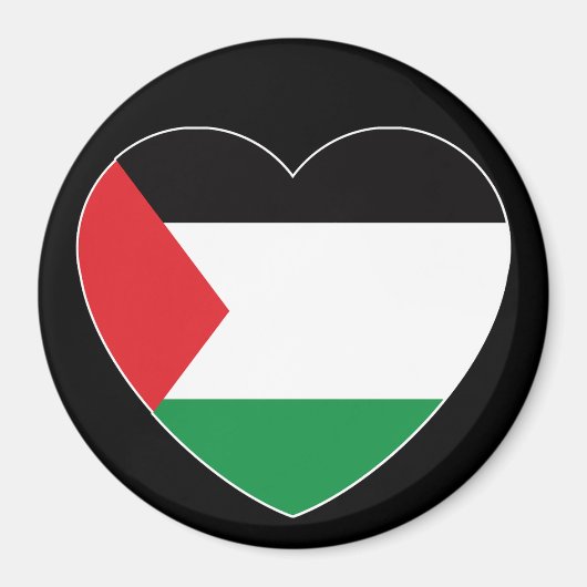 Aimant dessin graphique du pavillon de palestine mignon (Devant)