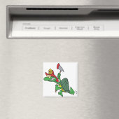 Aimant dessin humoristique de tortue pompier (In Situ (Lave-vaisselle))