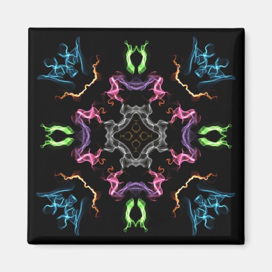 Aimant Dessin numérique Mandala Abstrait (Devant)