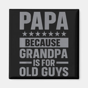 Aimant Dessin Papa Drôle Pour Papy De Petits-Enfants Fête