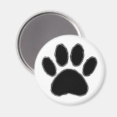 Aimant Dessin Paw Chien En Noir (Recto/Verso)
