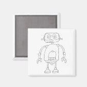 Aimant Dessin Robot Simple Smart Dessin (Recto/Verso)