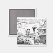 Aimant Dessin satirique sur l'État d'Irlande (Recto/Verso)