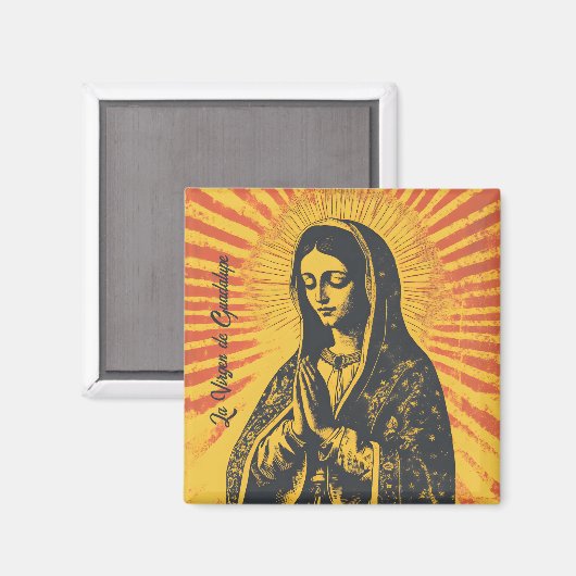 Aimant Dessin Virgen de Guadalupe (Recto/Verso)