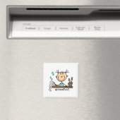Aimant Dessinateur comptable bonhomme allumette (In Situ (Lave-vaisselle))