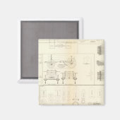 Aimant Dessins bateaux, ponts, chariots, projectiles (Recto/Verso)