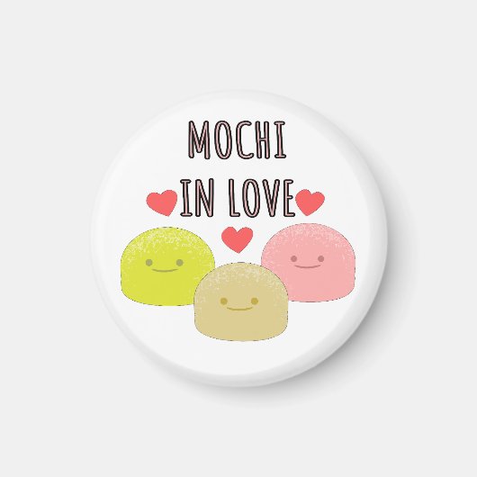 Aimant Dessins de dessin mignon Mochi (Devant)