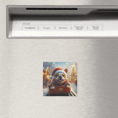 Aimant Dessous de verre à rouleaux pour chien Bull Terrie (In Situ (Lave-vaisselle))