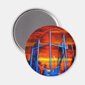 Aimant Dessous de verre Au Coucher Du Soleil (Recto/Verso)