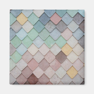 Aimant Dessous de verre en papier Carré Shabby Chic Paste