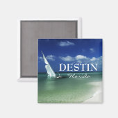 Aimant Destin Florida voilier baigné (Recto/Verso)