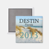 Aimant Destin Plage de sable blanc Floride - PERSONNALISE (Recto/Verso)