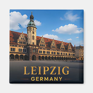Aimant Destination de voyage historique Leipzig Allemagne