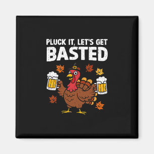 Aimant Détachez-le, allons-y avec humour Dinde de Thanksg