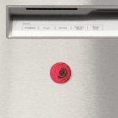 Aimant Détail de fleur de rose rouge (In Situ (Lave-vaisselle))
