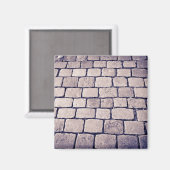 Aimant Détail de rue pavée, Horizontal (Recto/Verso)